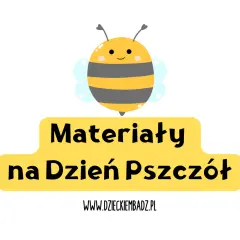 Urocza pszczółka zaprasza na materiały o pszczołach dla dzieci. Dzień Pszczół zbliża się wielkimi krokami!
