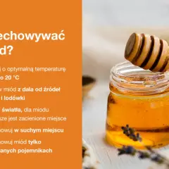 Jak przechowywać miód? Wskazówki: optymalna temperatura, z dala od ciepła i światła, w suchym miejscu, w szklanych pojemnikach.