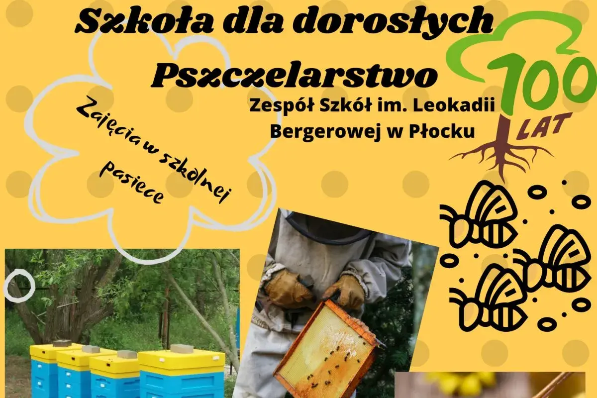 Szkoła pszczelarska w Płocku zaprasza na zajęcia w szkolnej pasiece. Uczymy się o pszczołach i miodzie.